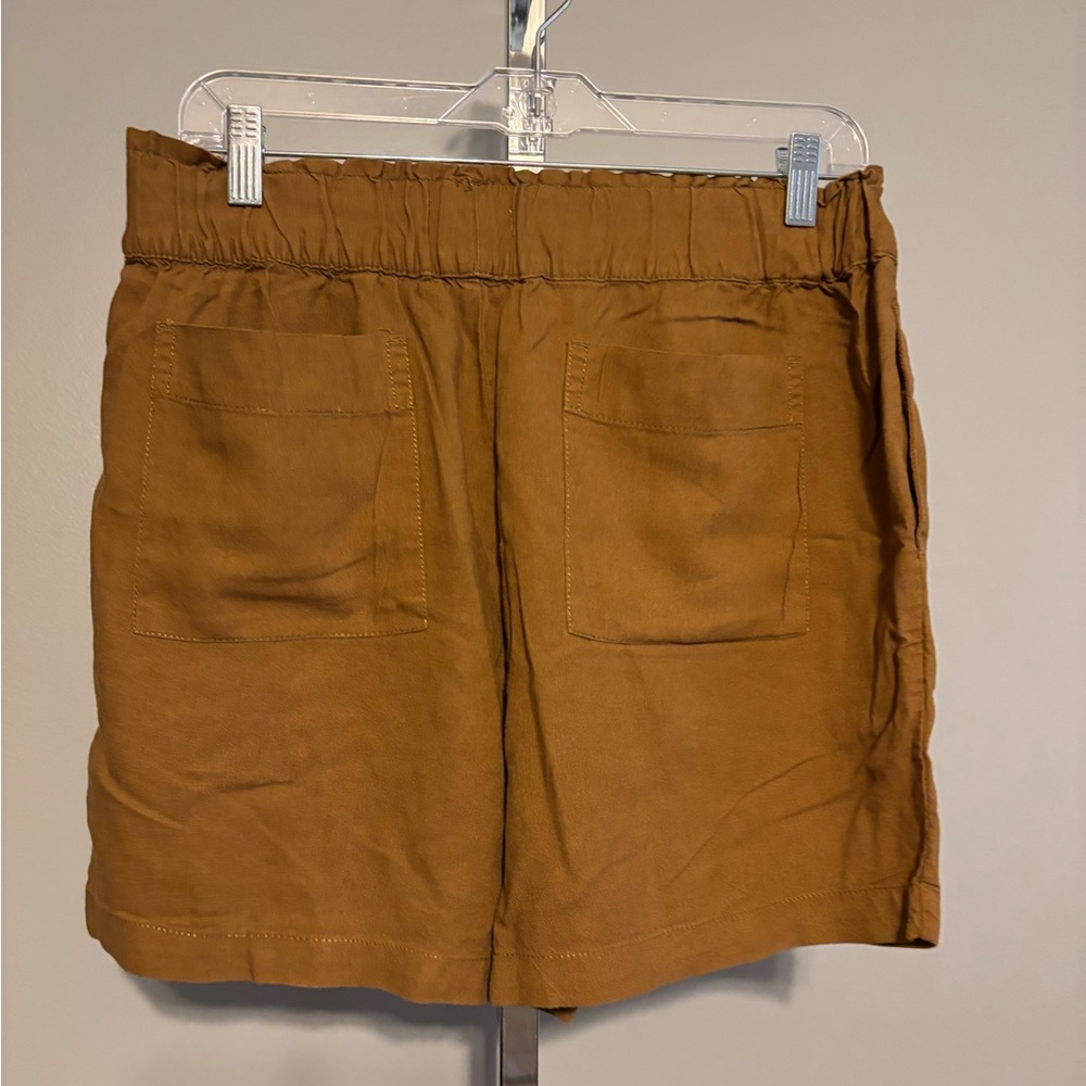 Alexander Jordon Womens Shorts Pull On Elastic Waist Med brown
